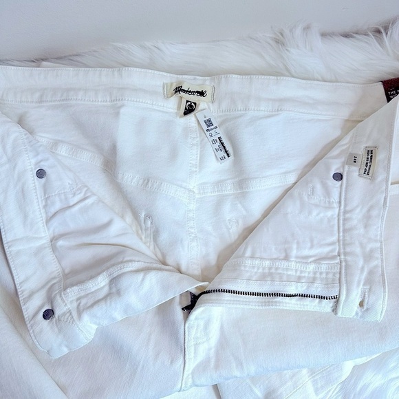 NWT Madewell The Perfect Vintage Wide-Leg Crop Jean Perfect White Size 24W - Picture 8 of 15